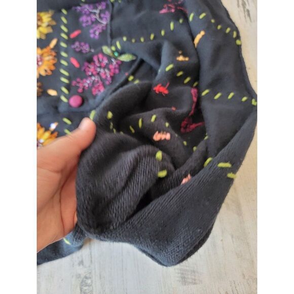 Vintage Design options AS IS cardigan Philip Jane Gordon floral fall embroidered - Picture 6 of 16